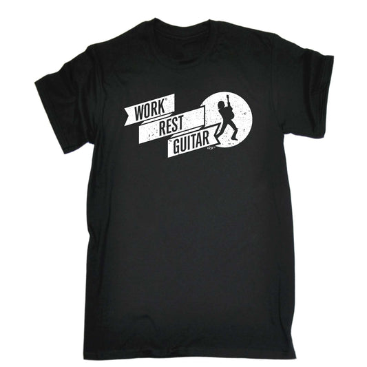 Work Rest Guitar Music - Mens Funny T-Shirt Tshirts