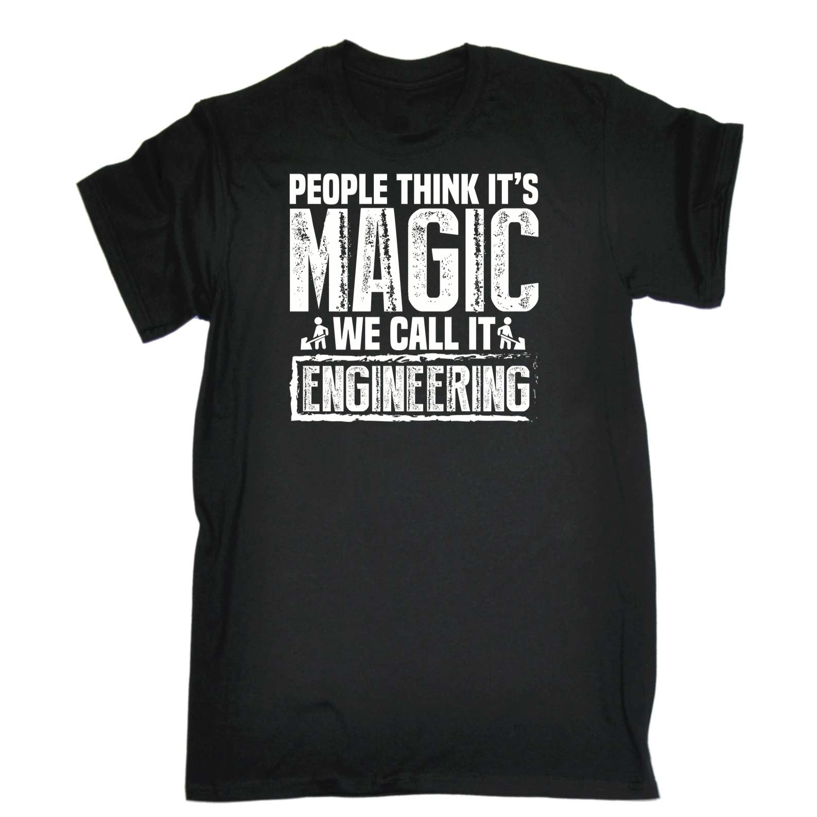 People Think Magic We Call It Engineering - Mens 123t Funny T-Shirt Tshirts
