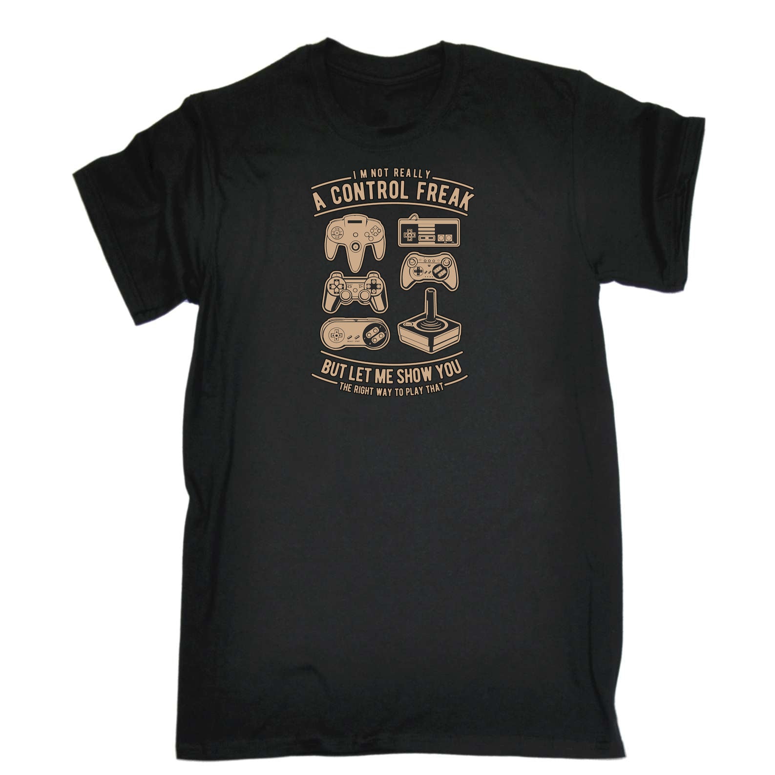 A Control Freak Gaming Gamer - Mens 123t Funny T-Shirt Tshirts