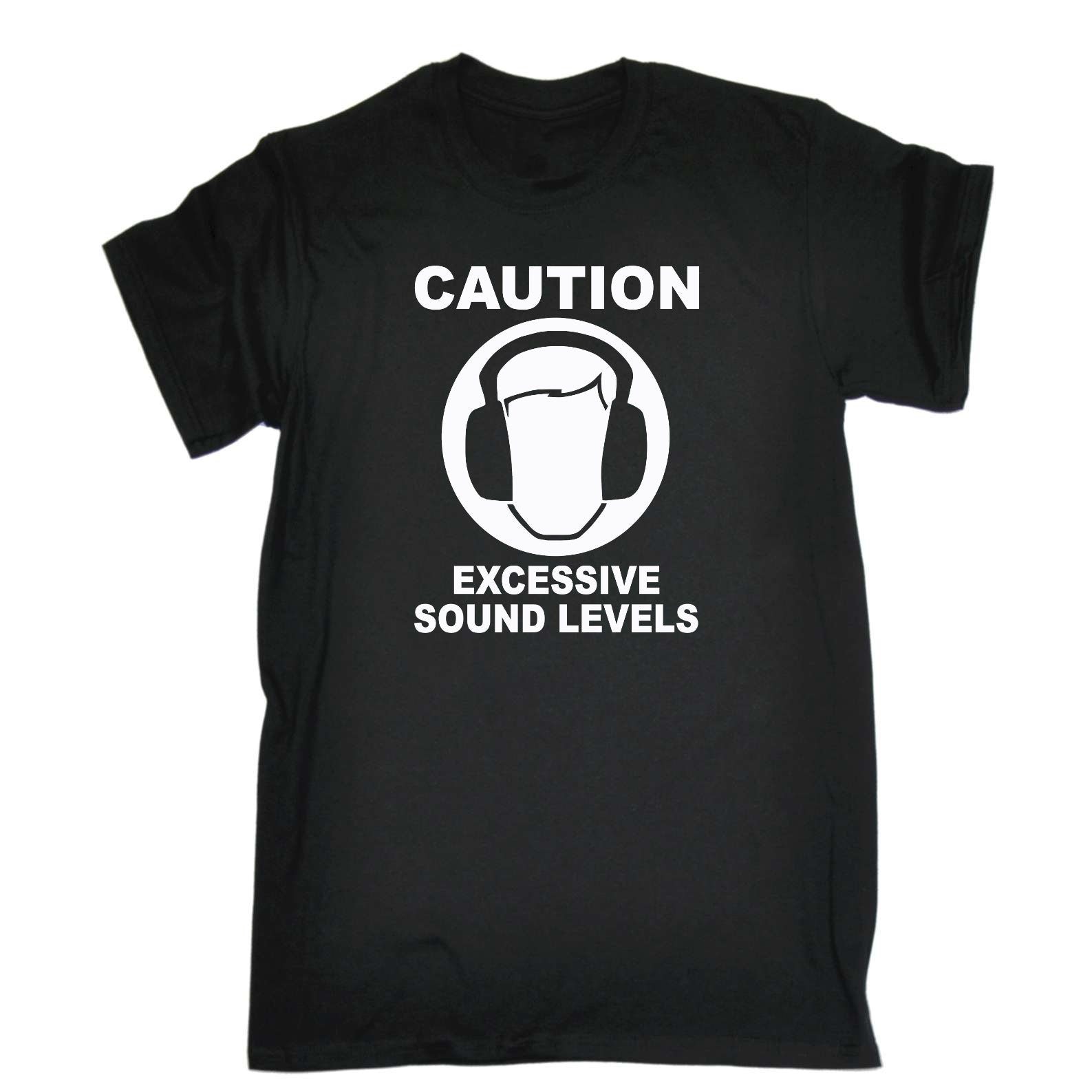 Caution Excessive Sound Levels - Mens Funny T-Shirt Tshirts