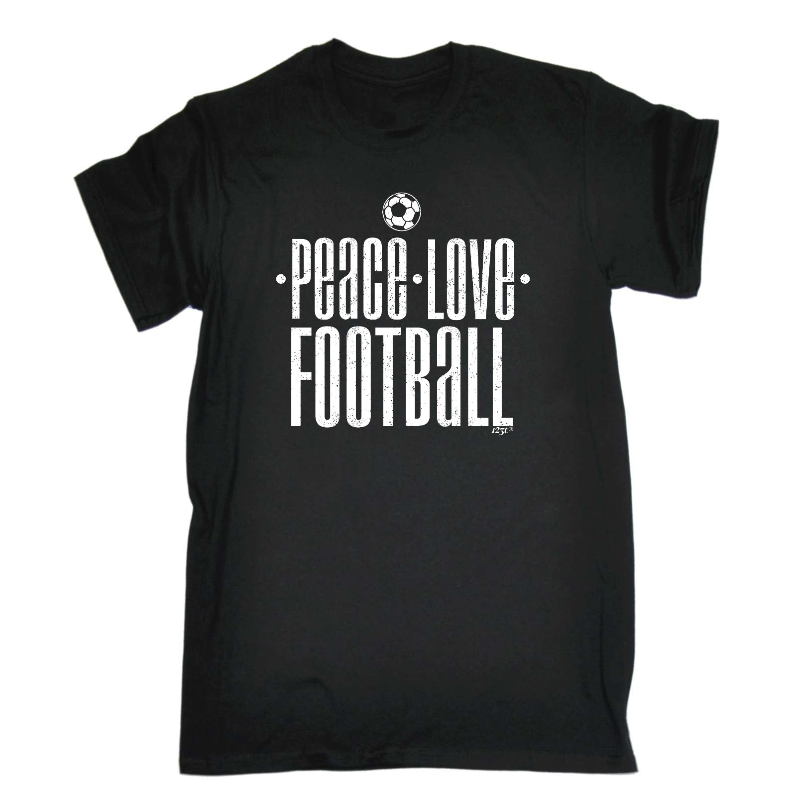 Peace Love Football - Mens Funny T-Shirt Tshirts