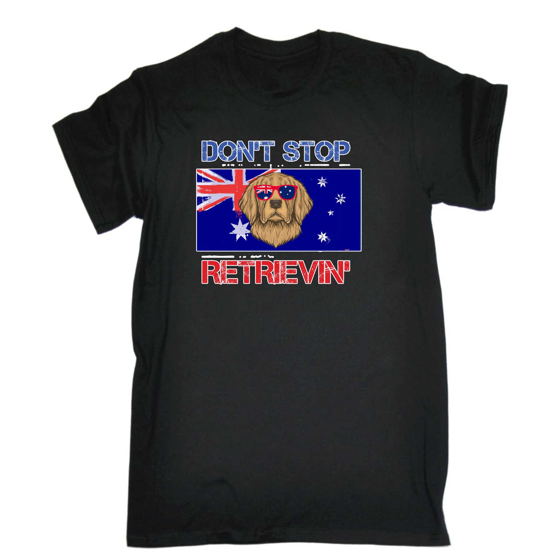 Dont Stop Retrievin Dog Australia Retrieving - Mens 123t Funny T-Shirt Tshirts