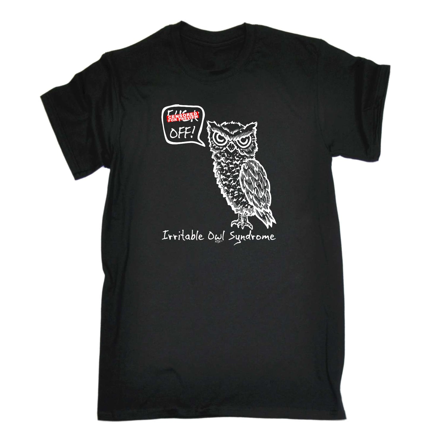 Irritable Owl Syndrome - Mens Funny T-Shirt Tshirts