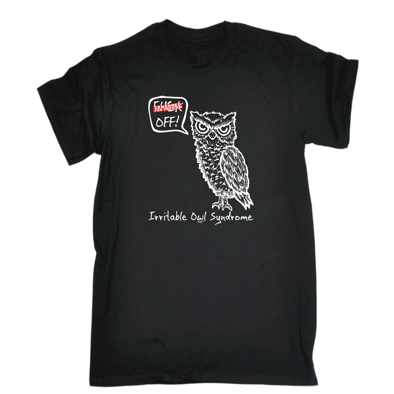 Irritable Owl Syndrome - Mens Funny T-Shirt Tshirts