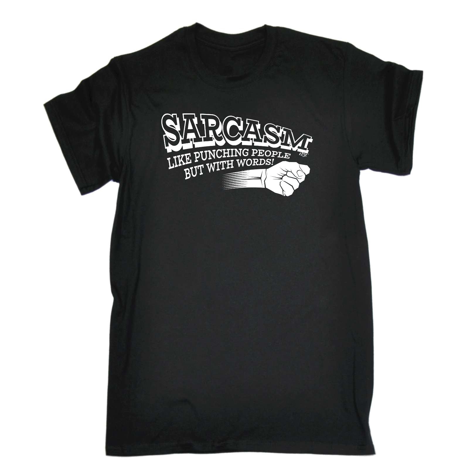 Sarcasm Like Punching People But With Words - Mens Funny T-Shirt Tshirts