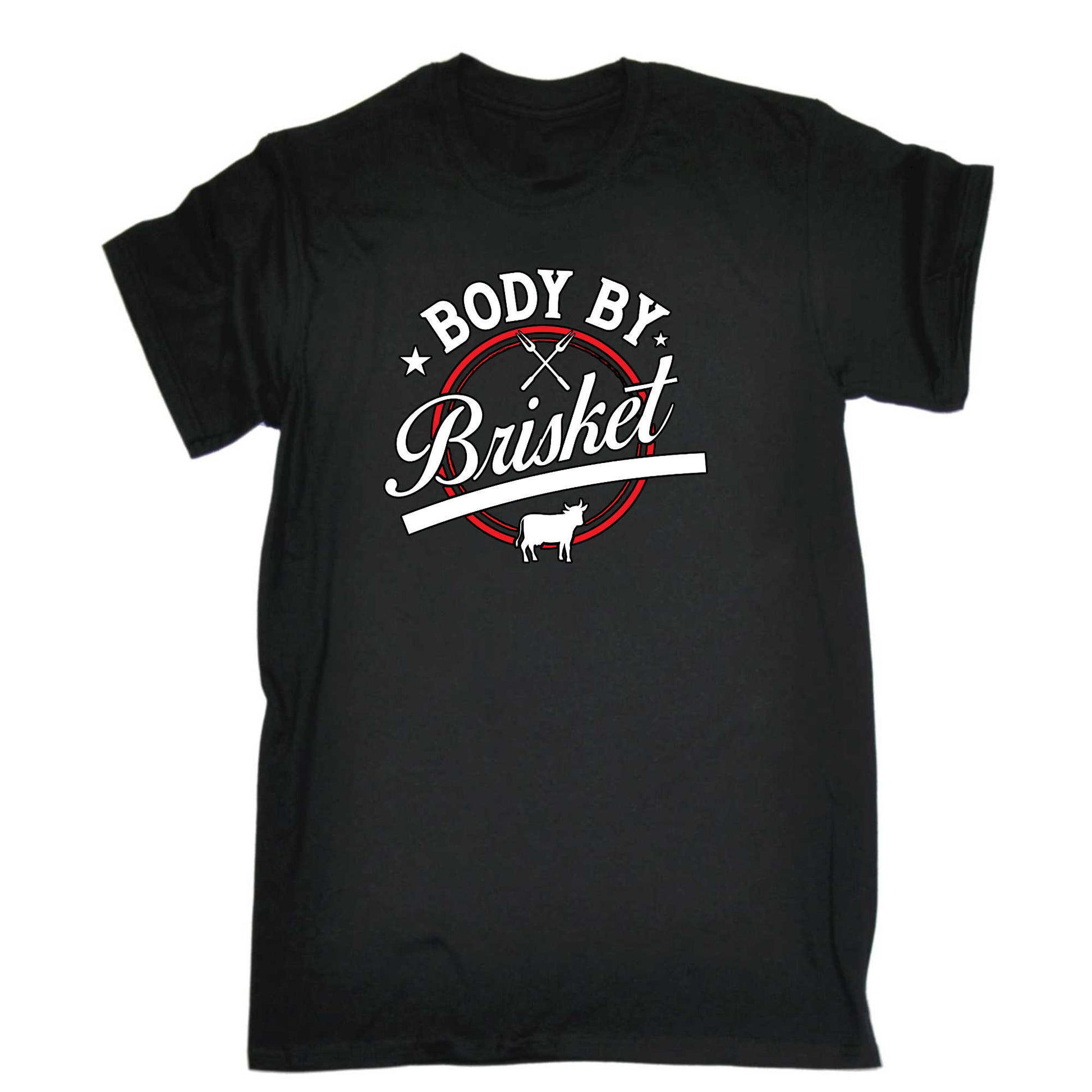 Body By Brisket Backyard Cookout Bbq Grill - Mens 123t Funny T-Shirt Tshirts
