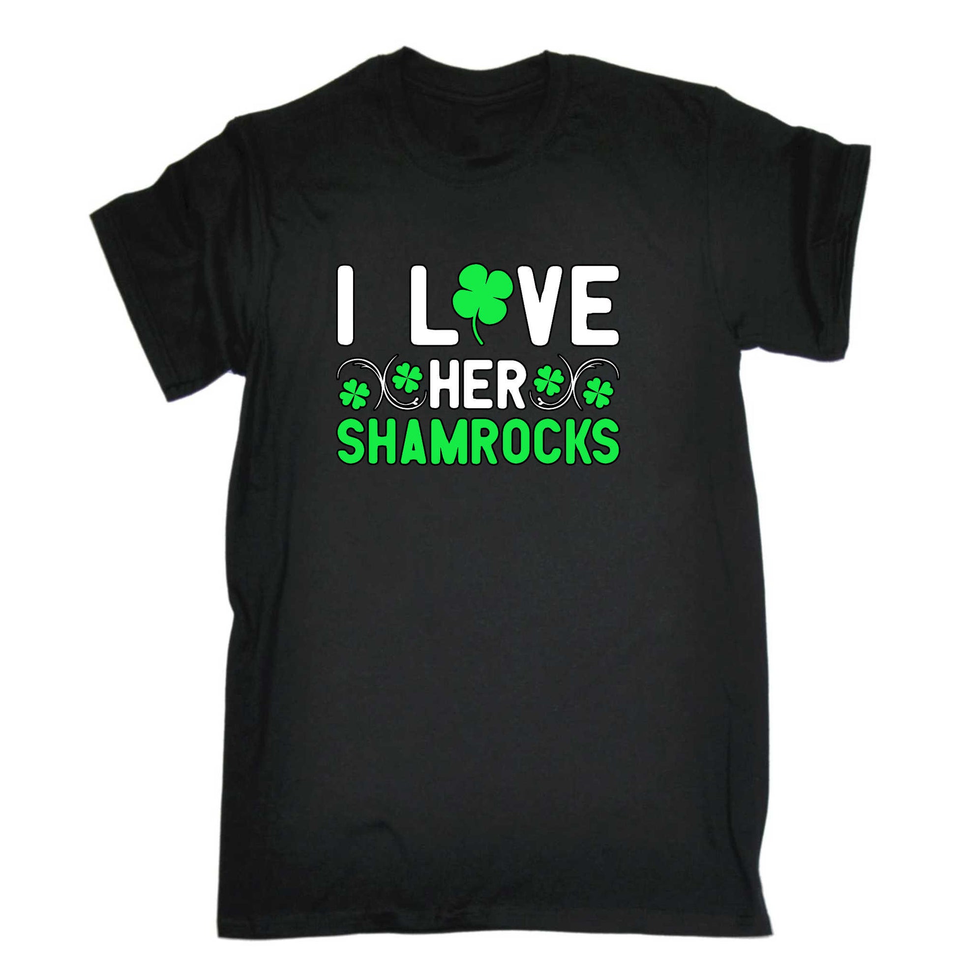I Love Samrocks Irish St Patricks Day Ireland - Mens 123t Funny T-Shirt Tshirts