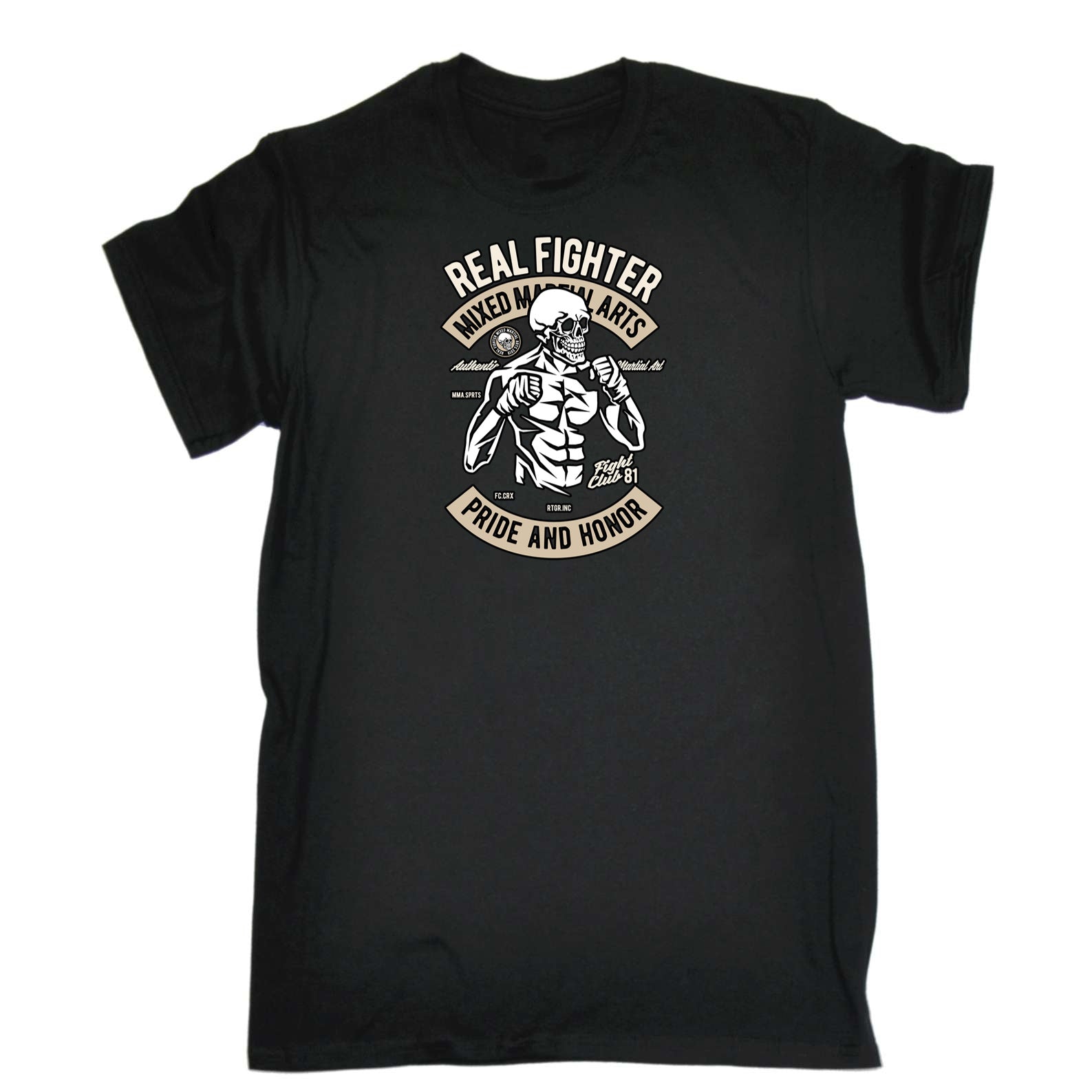 Skull Fighter Mixed Martial Arts - Mens 123t Funny T-Shirt Tshirts