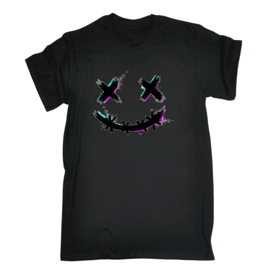 Brush Stroke Smile Fashion - Mens 123t Funny T-Shirt Tshirts