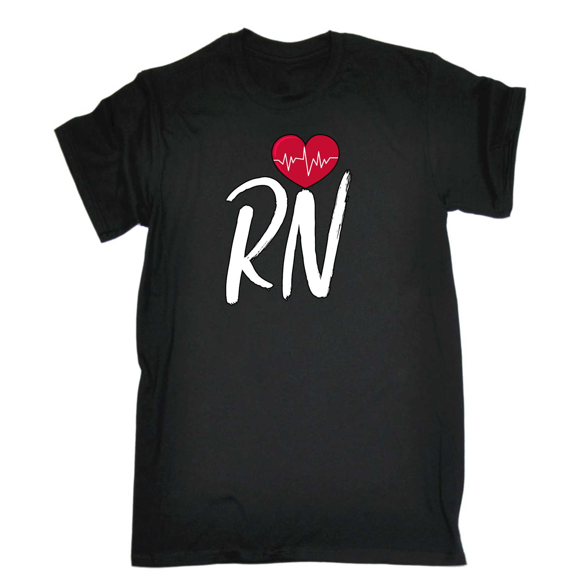 Rn Nurse Heart Nursing - Mens 123t Funny T-Shirt Tshirts