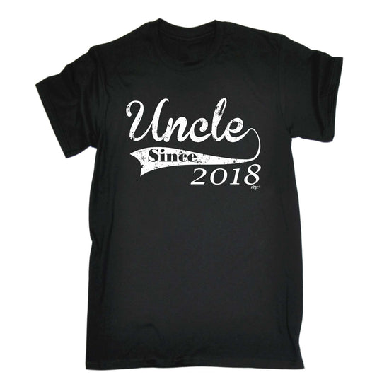 Uncle Since 2018 - Mens Funny T-Shirt Tshirts