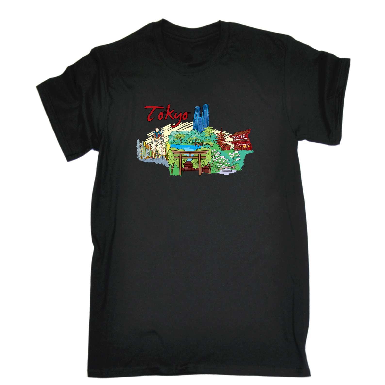 Tokyo Japan Country Flag Destination - Mens 123t Funny T-Shirt Tshirts