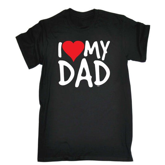 Love Dad Red Heart - Mens Funny T-Shirt Tshirts
