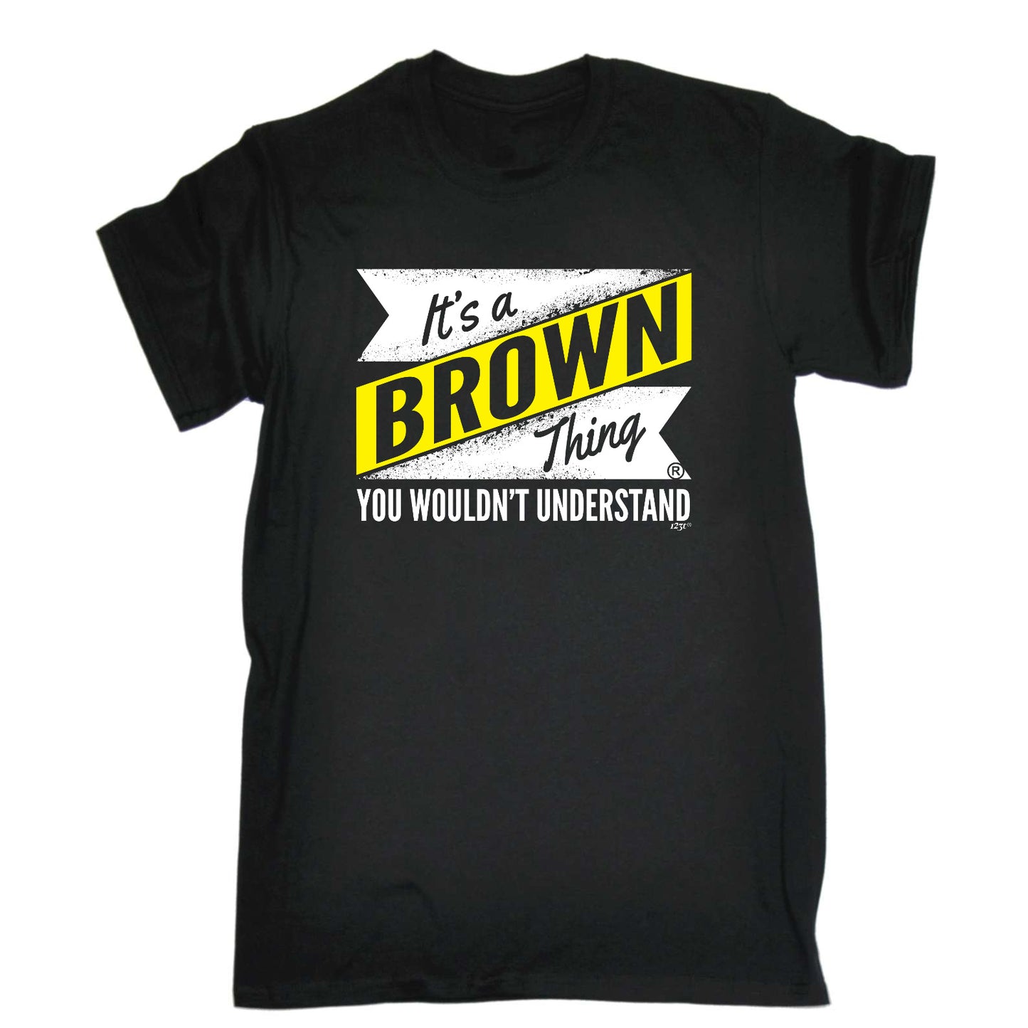 Brown V2 Surname Thing - Mens Funny T-Shirt Tshirts