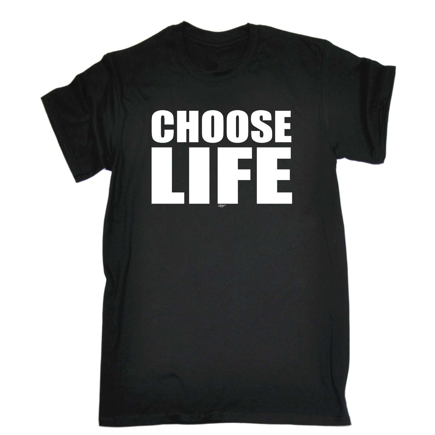 Choose Life White - Mens Funny T-Shirt Tshirts