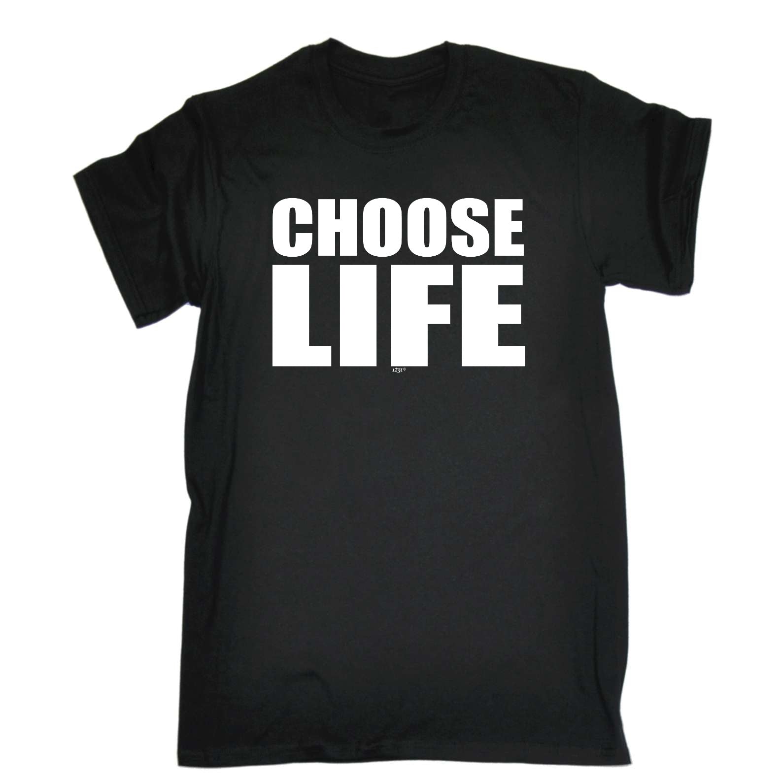 Choose Life White - Mens Funny T-Shirt Tshirts