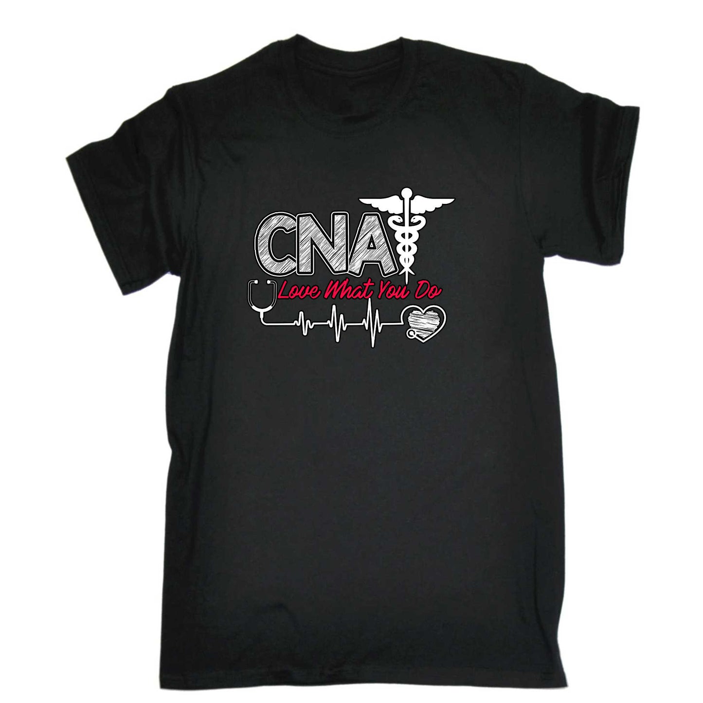 Cna Nurse Love What You Do - Mens 123t Funny T-Shirt Tshirts