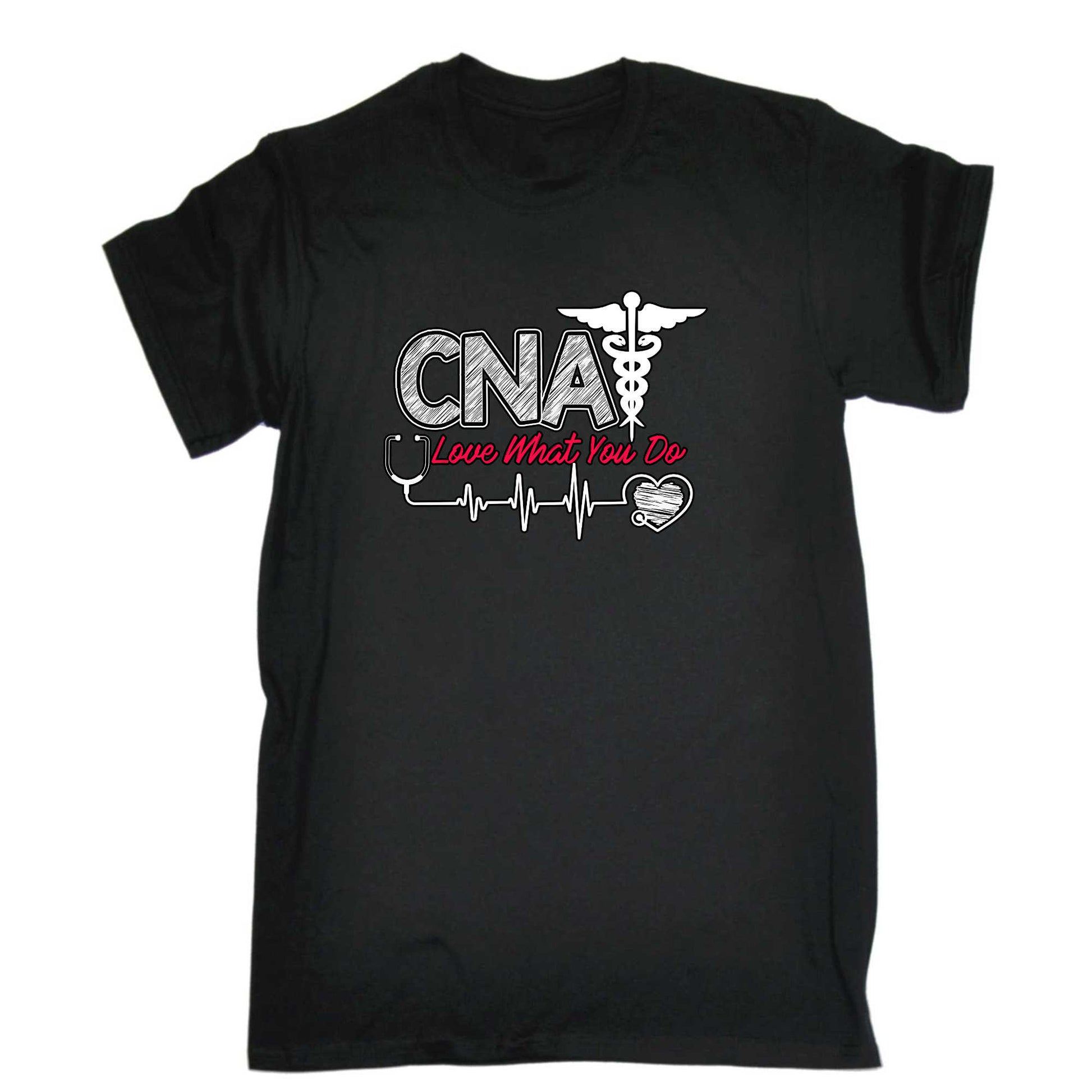 Cna Nurse Love What You Do - Mens 123t Funny T-Shirt Tshirts