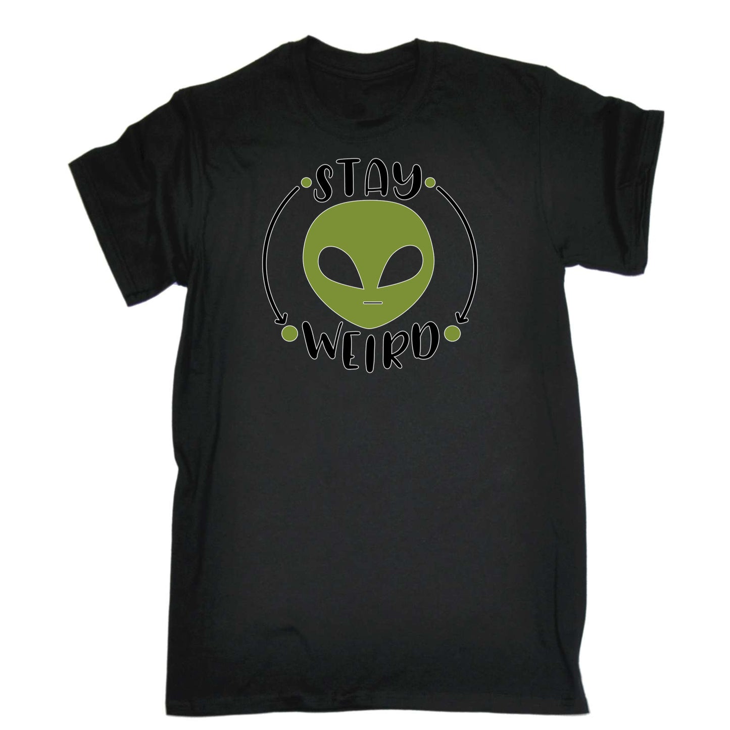 Stay Weird Alien V2 - Mens 123t Funny T-Shirt Tshirts
