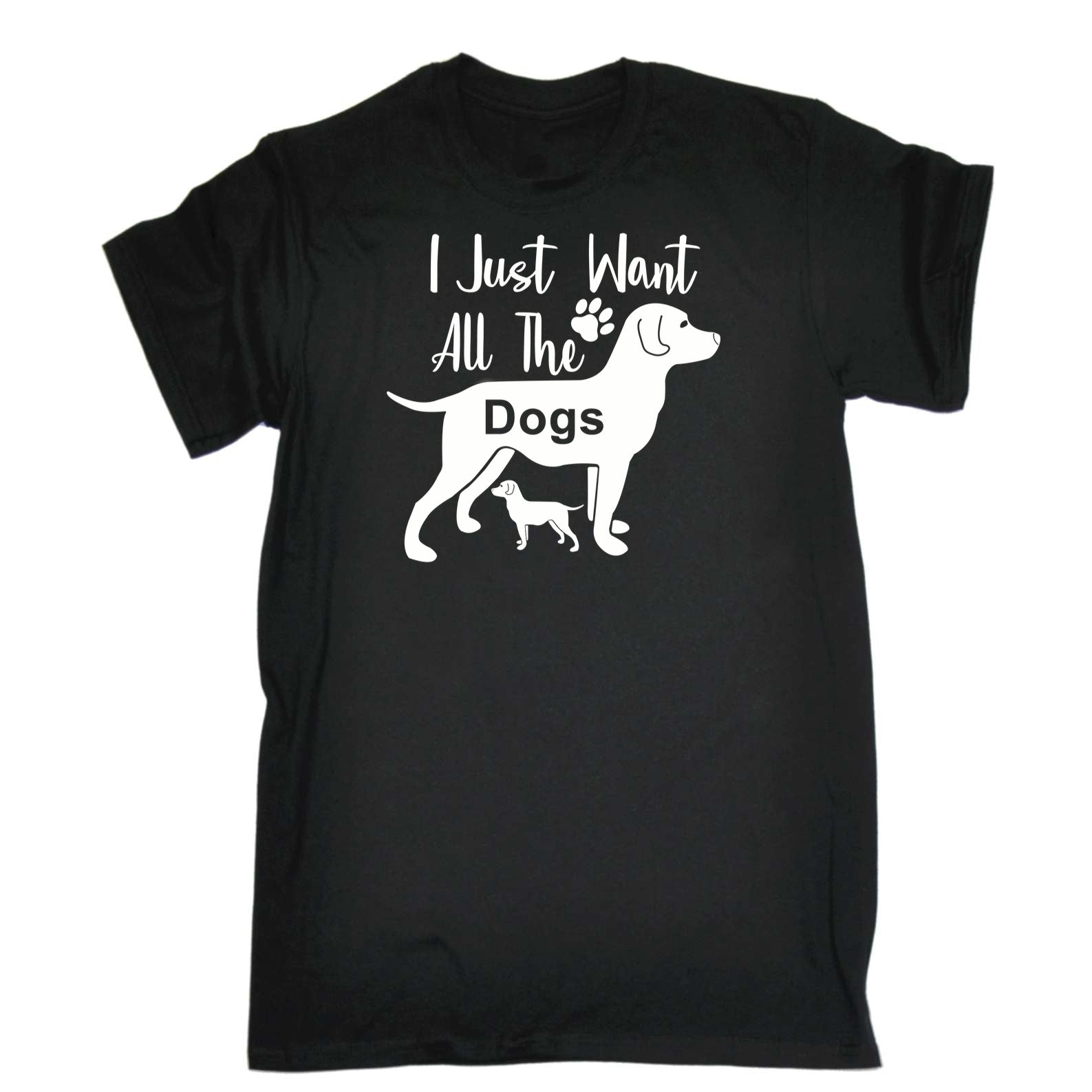 I Just Want All The Dogs Dog - Mens 123t Funny T-Shirt Tshirts
