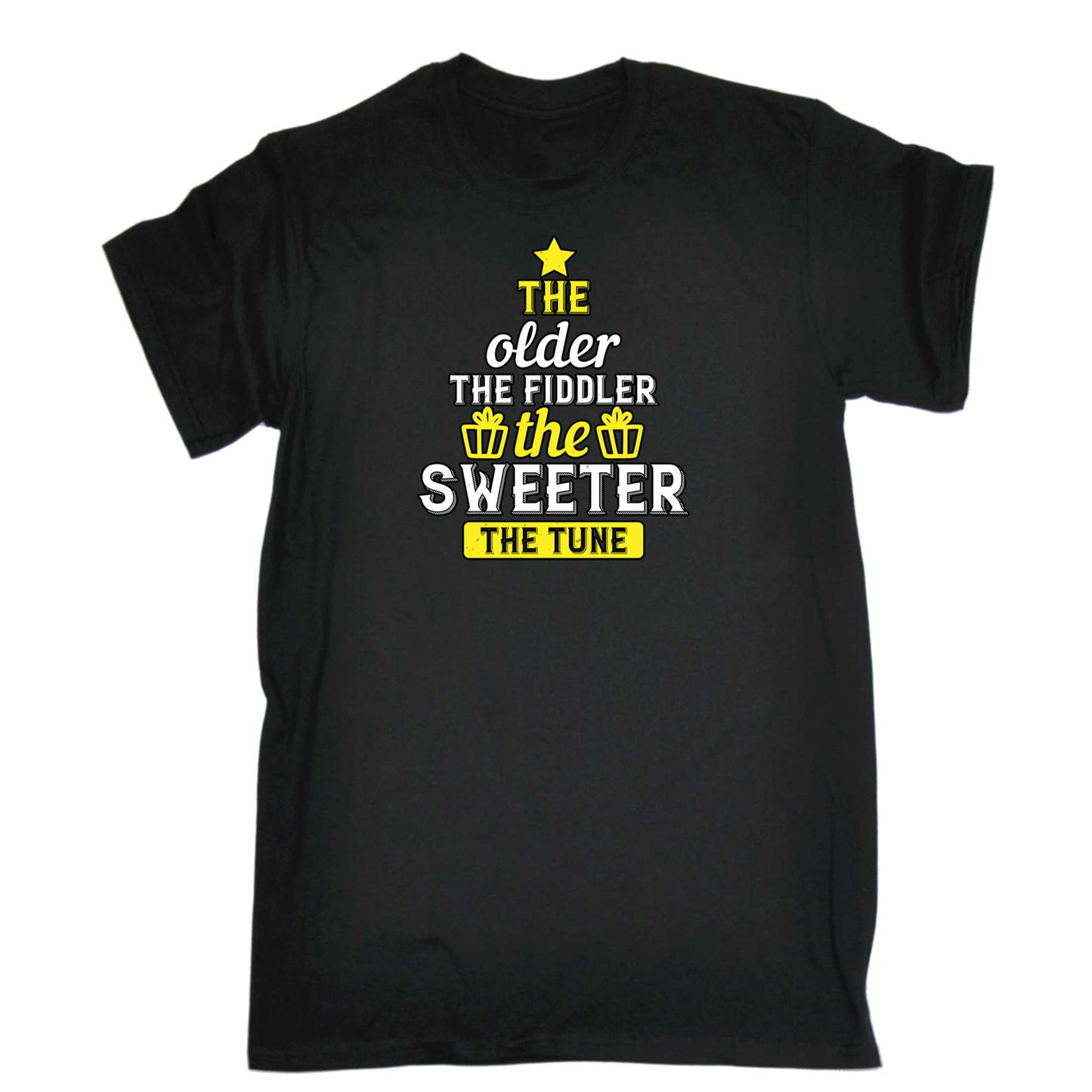 The Older The Fiddler The Sweeter The Tune - Mens 123t Funny T-Shirt Tshirts