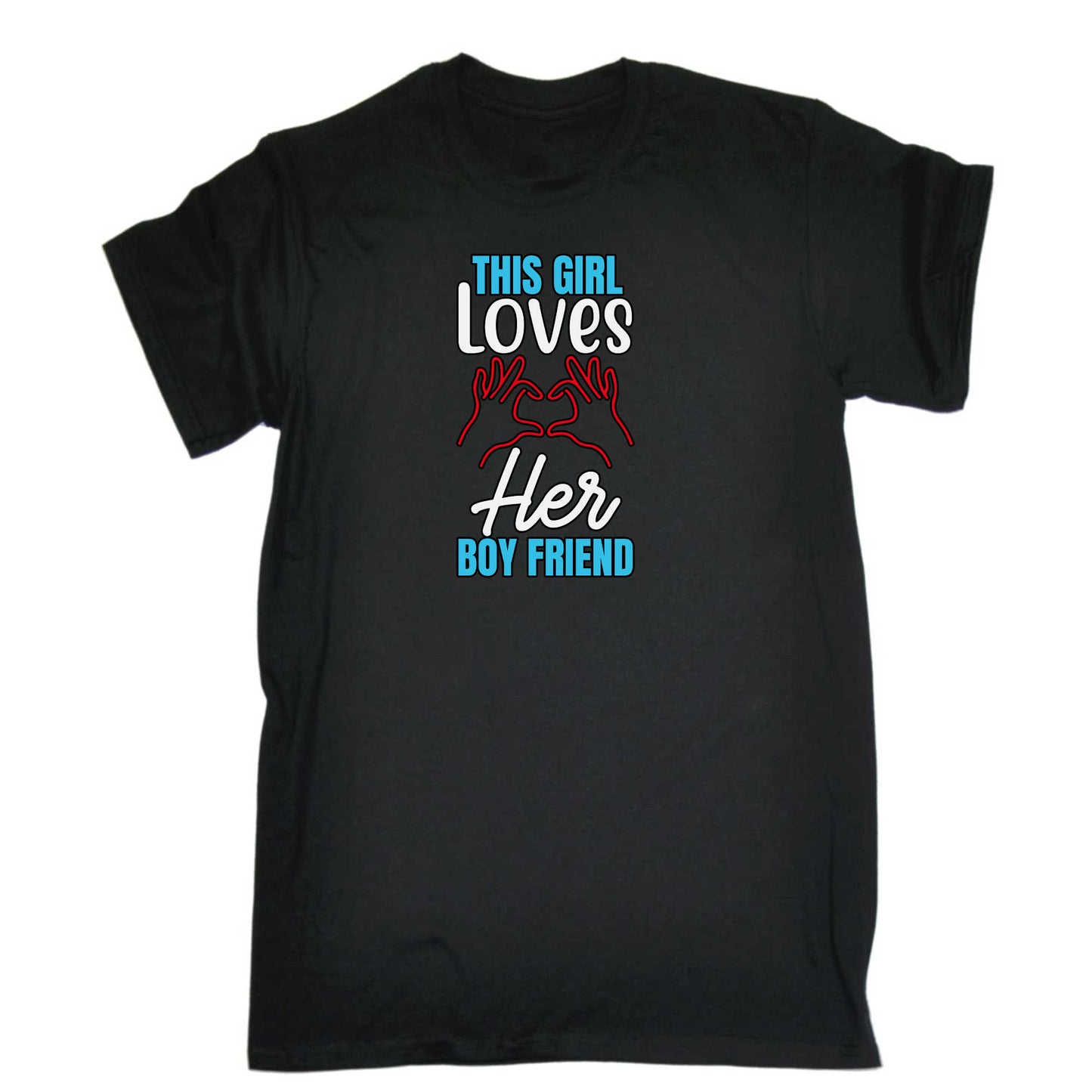 This Girl Loves Her Boy Friend - Mens 123t Funny T-Shirt Tshirts