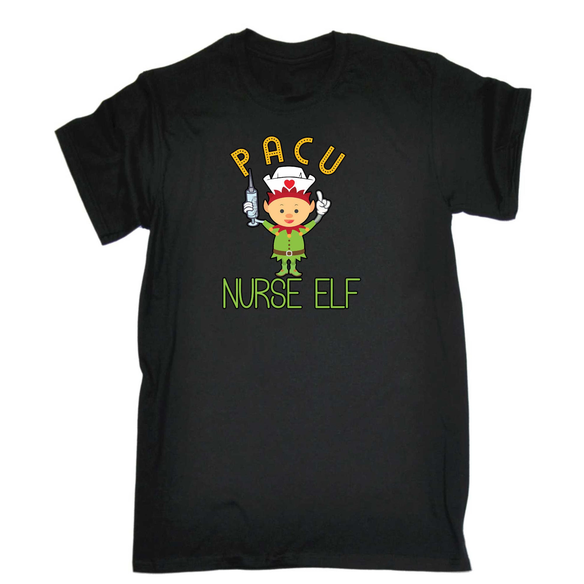 Pacu Nurse Elf - Mens 123t Funny T-Shirt Tshirts