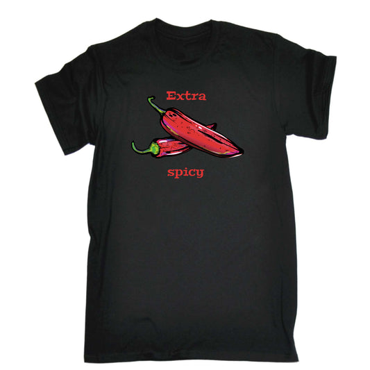 Extra Spicy Chillies - Mens 123t Funny T-Shirt Tshirts