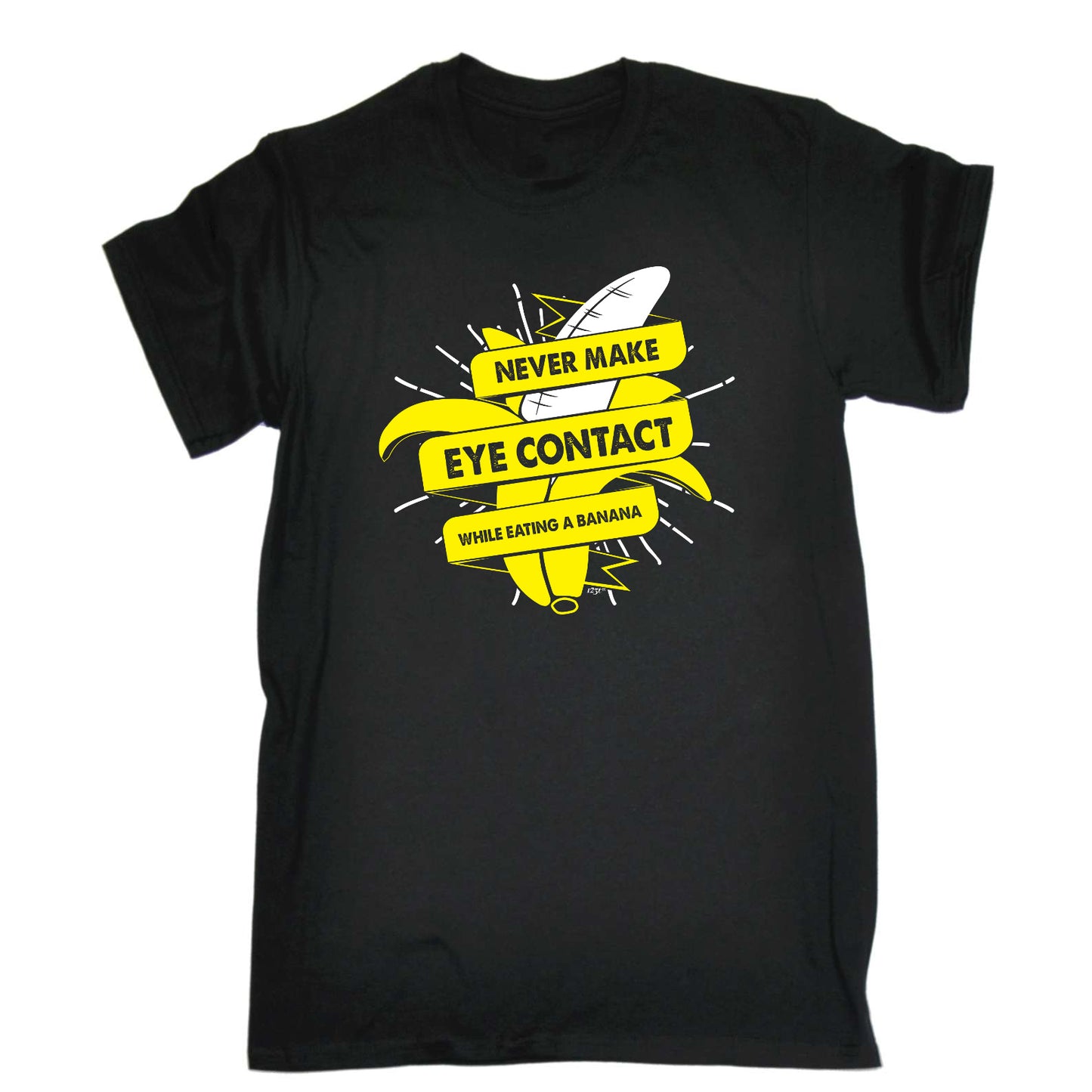 Never Eye Contact While Eating A Banana - Mens Funny T-Shirt Tshirts