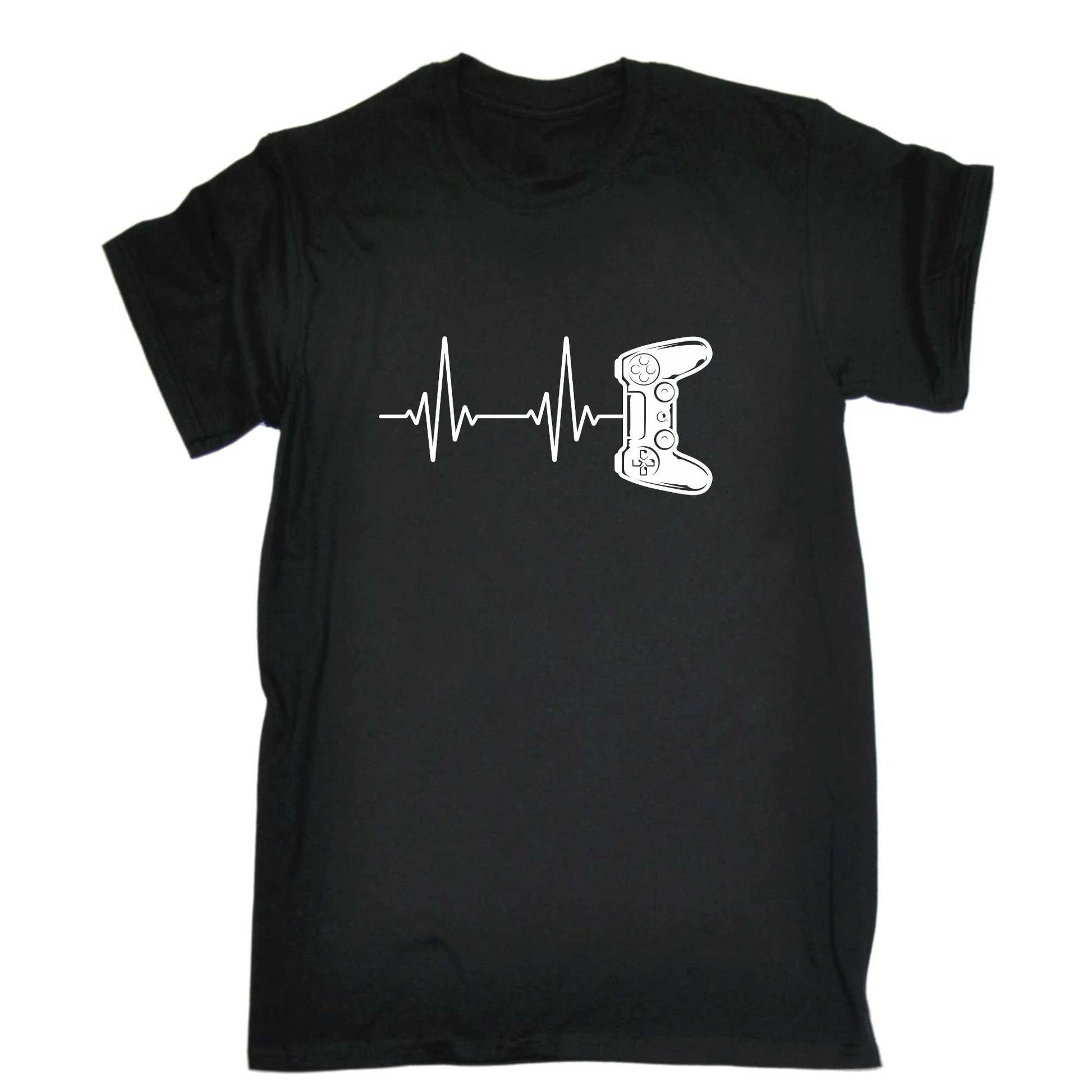 Gamer Heartbeat Gaming - Mens 123t Funny T-Shirt Tshirts