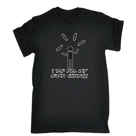 Chainsaw Do All My Own Stunts - Mens Funny T-Shirt Tshirts
