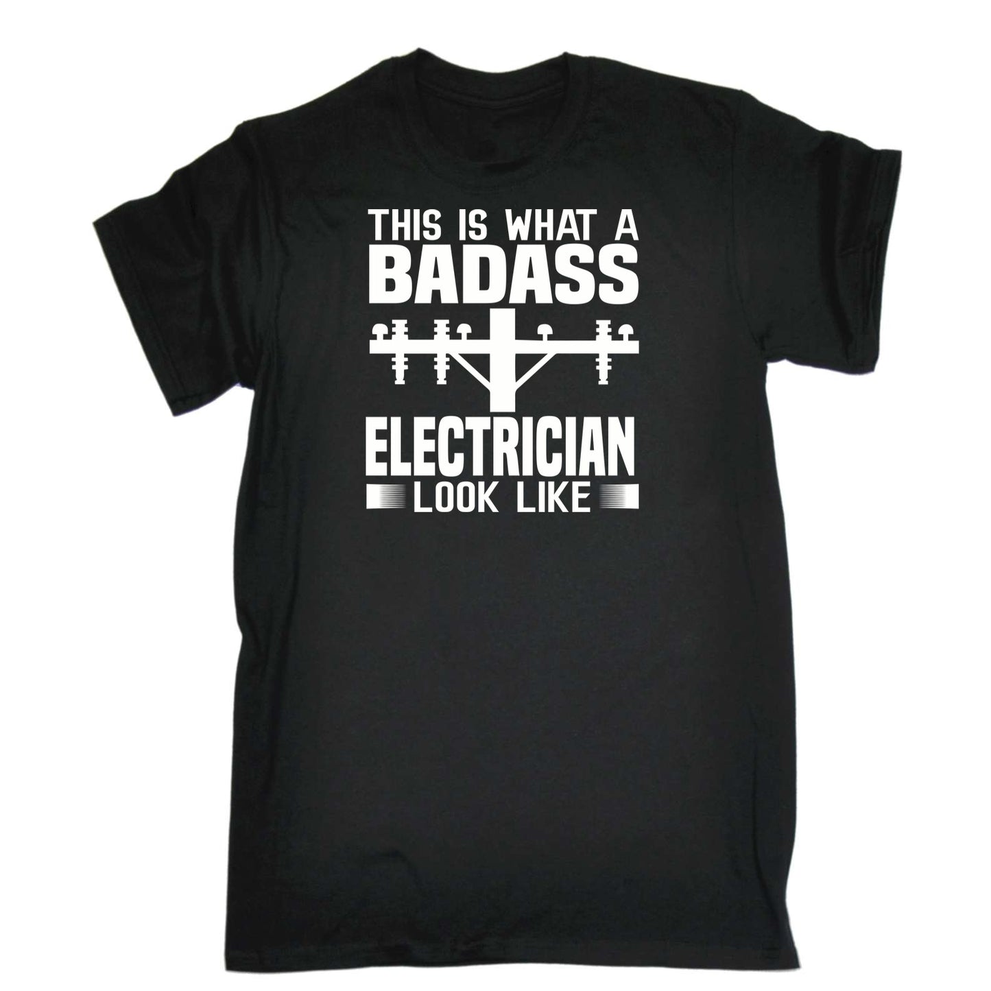 Electrician This Is What A Badass - Mens 123t Funny T-Shirt Tshirts