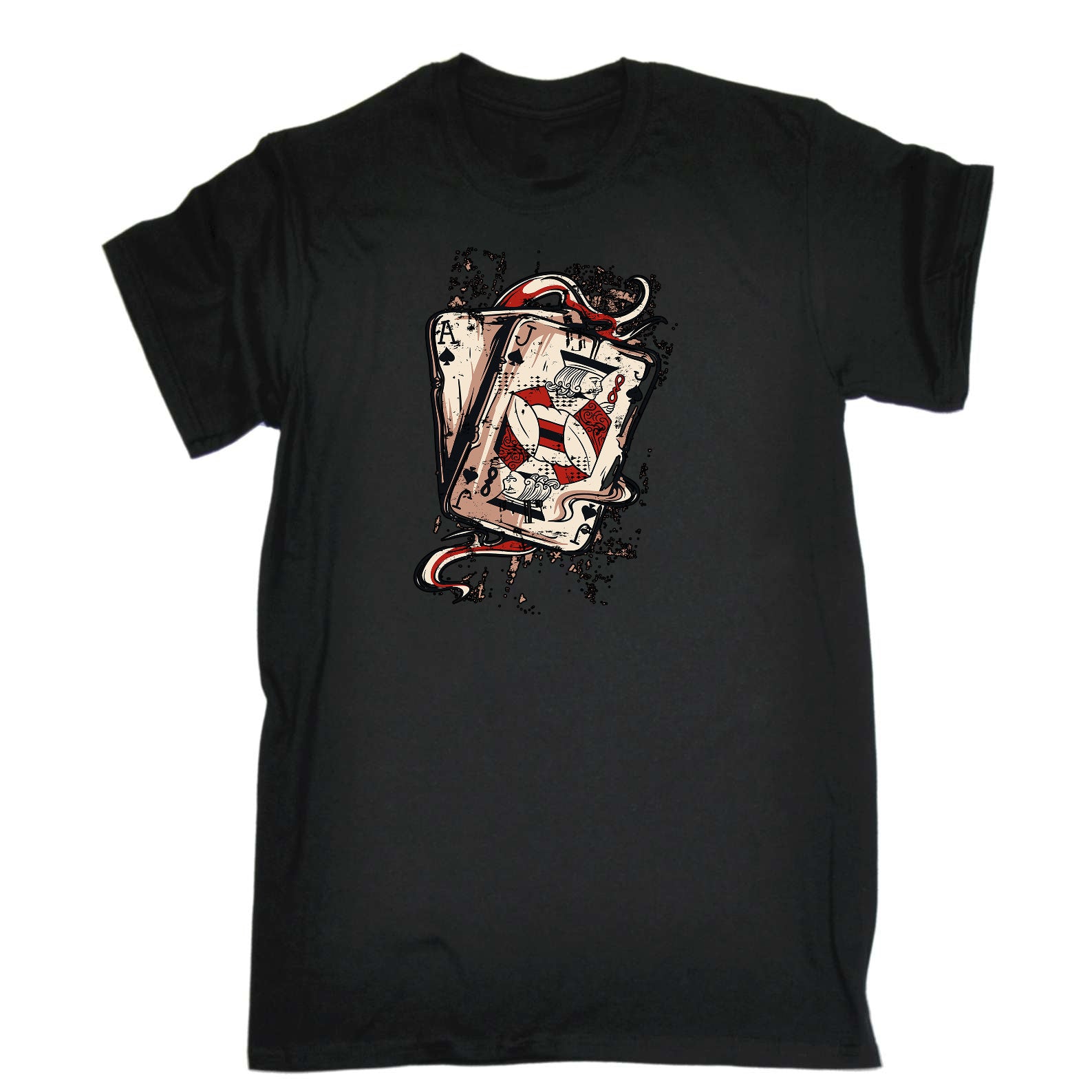 Ace Jack Cards Poker Texas Holdem - Mens Funny T-Shirt Tshirts
