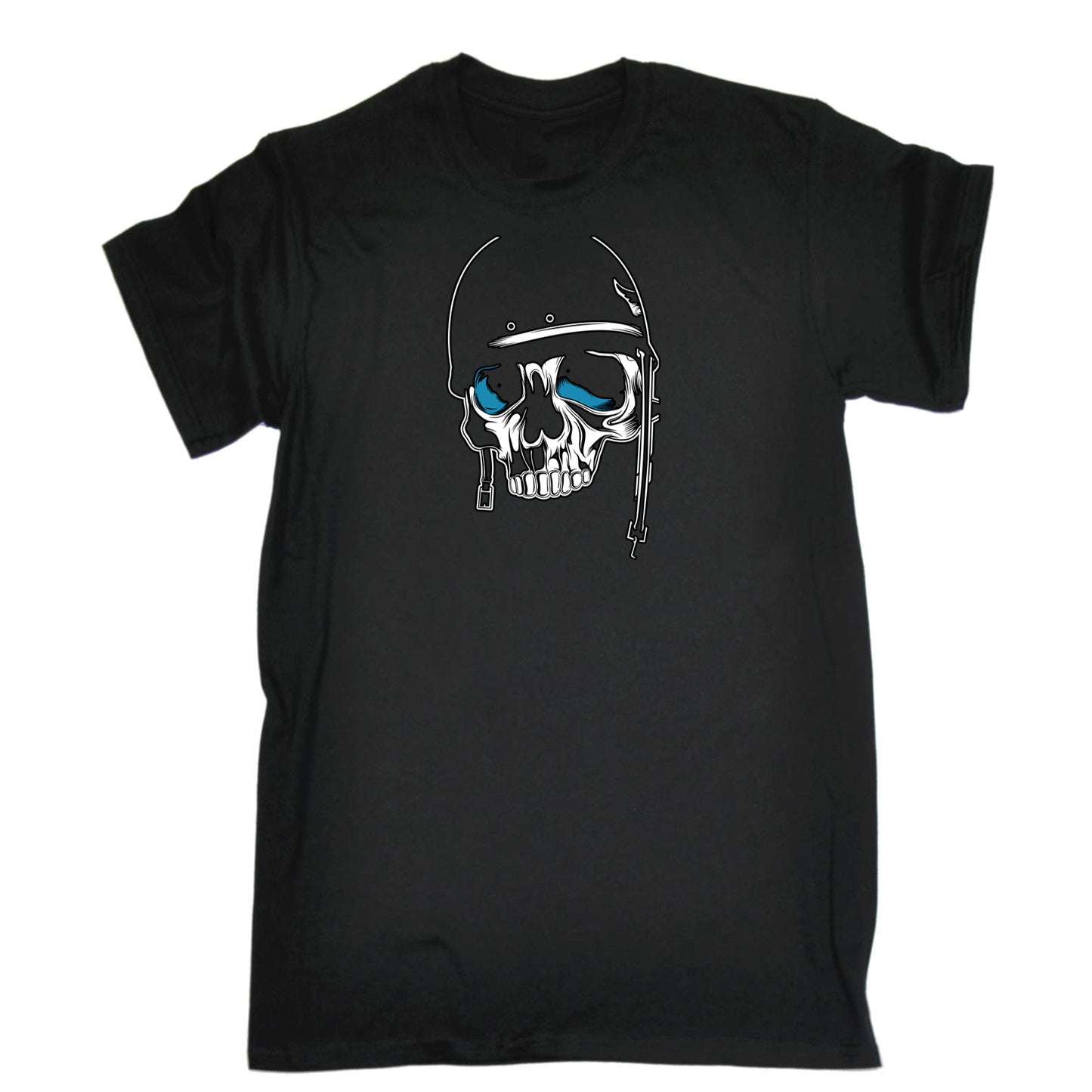 Soldier Skull Fashion - Mens 123t Funny T-Shirt Tshirts