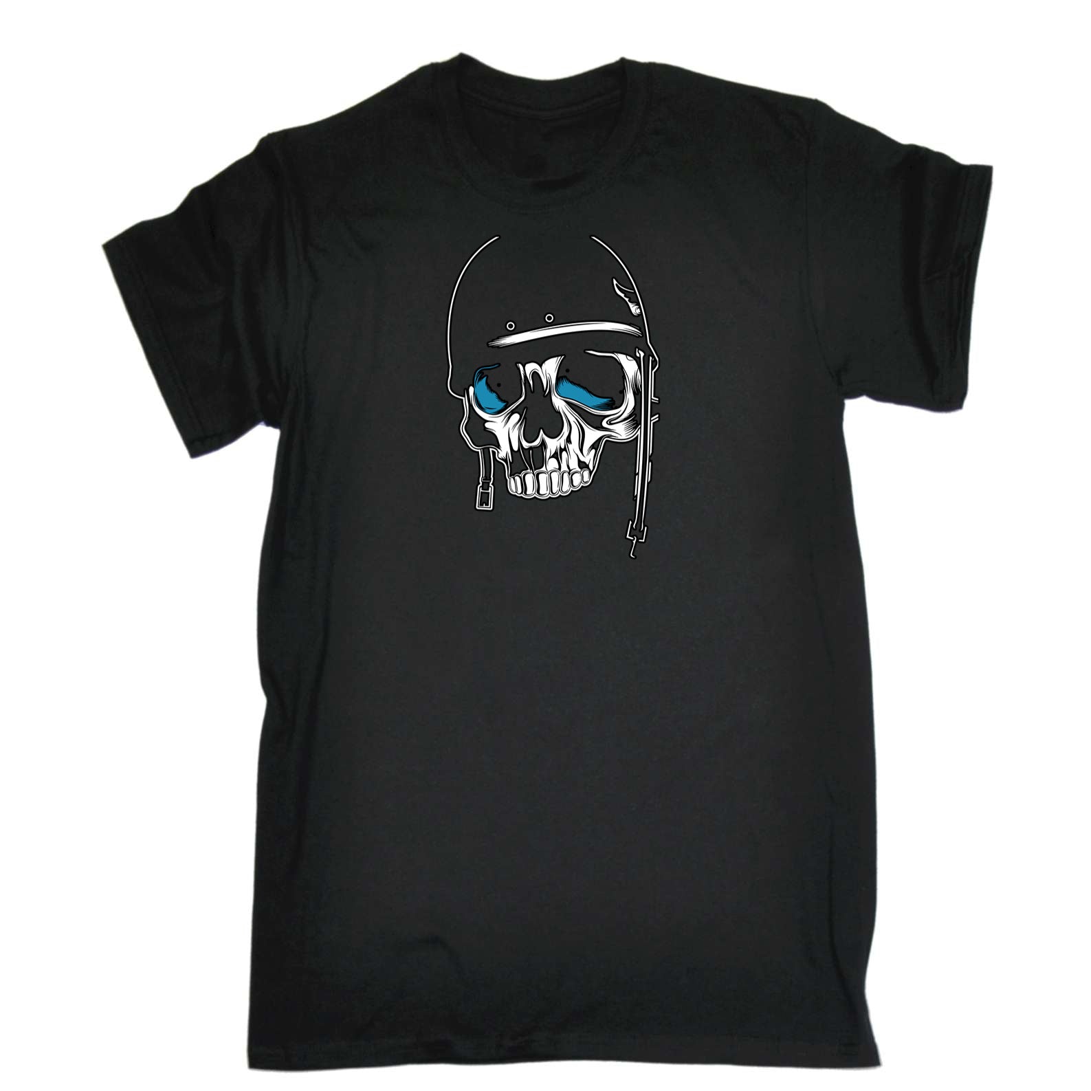 Soldier Skull Fashion - Mens 123t Funny T-Shirt Tshirts