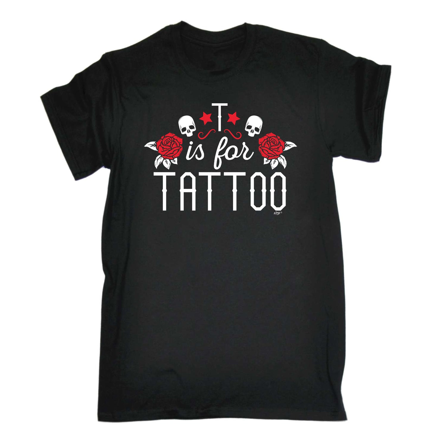 T Is For Tattoo - Mens Funny T-Shirt Tshirts