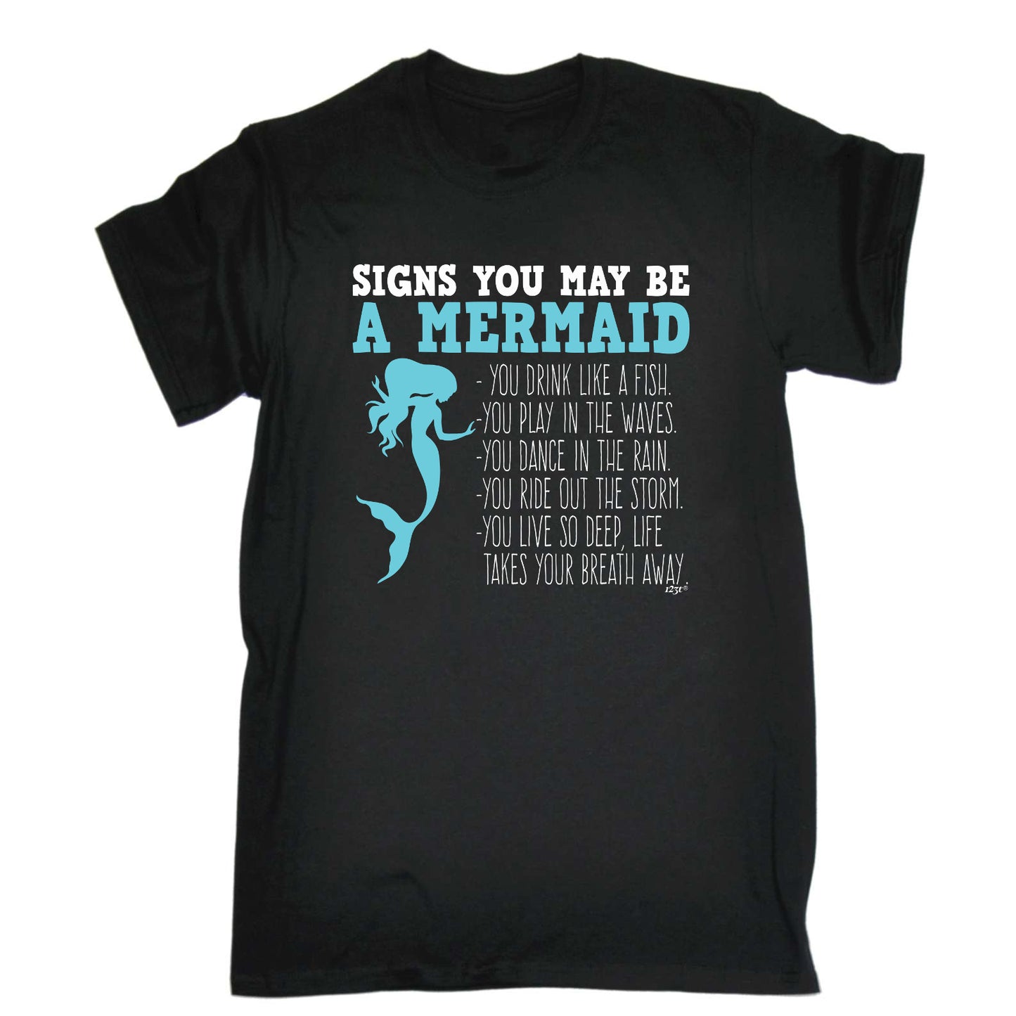 Signs You May Be A Mermaid - Mens Funny T-Shirt Tshirts