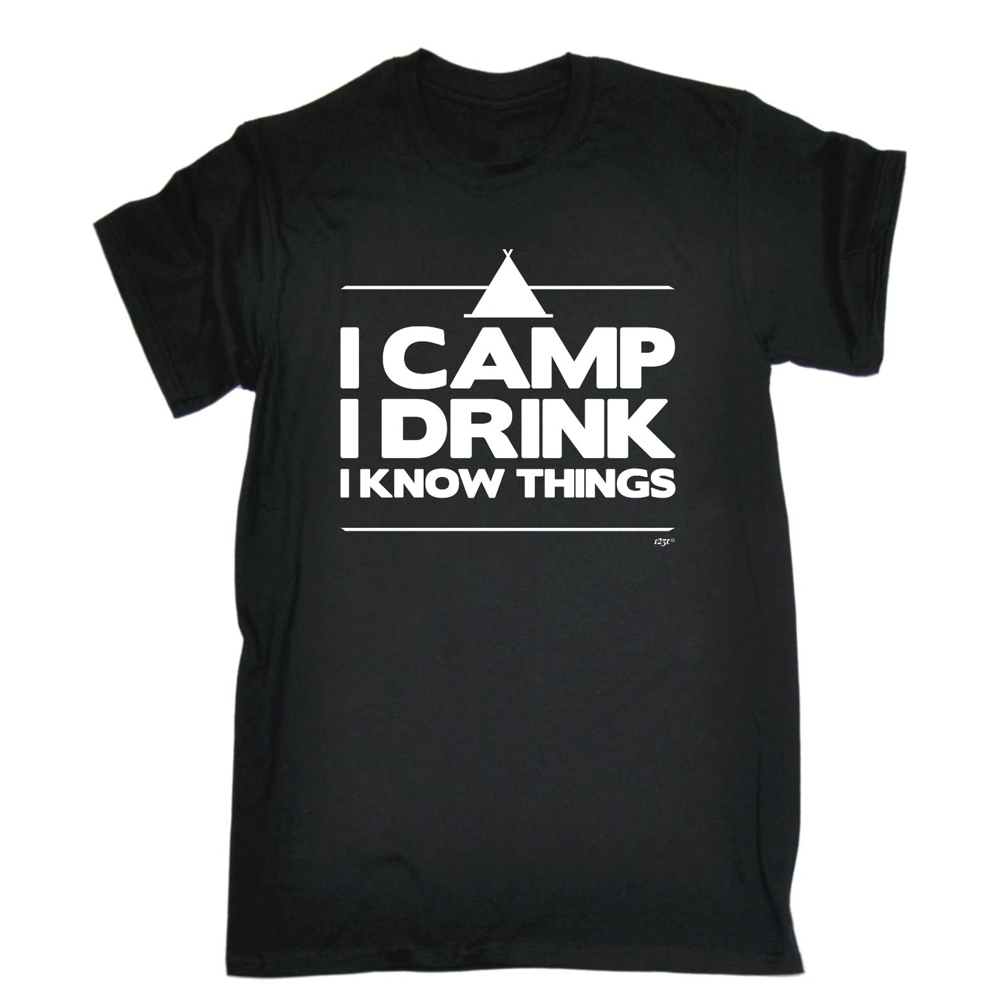 Camping Camp Drink Know Things - Mens Funny T-Shirt Tshirts