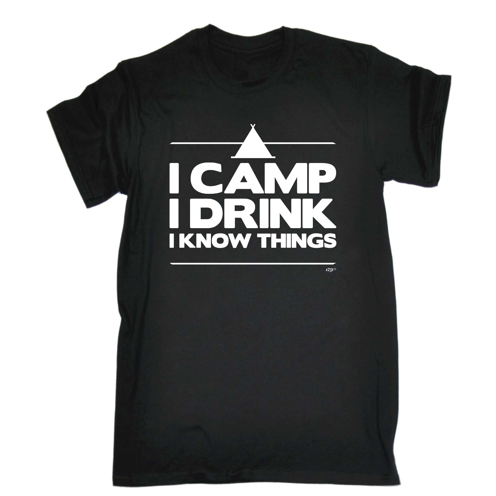 Camping Camp Drink Know Things - Mens Funny T-Shirt Tshirts