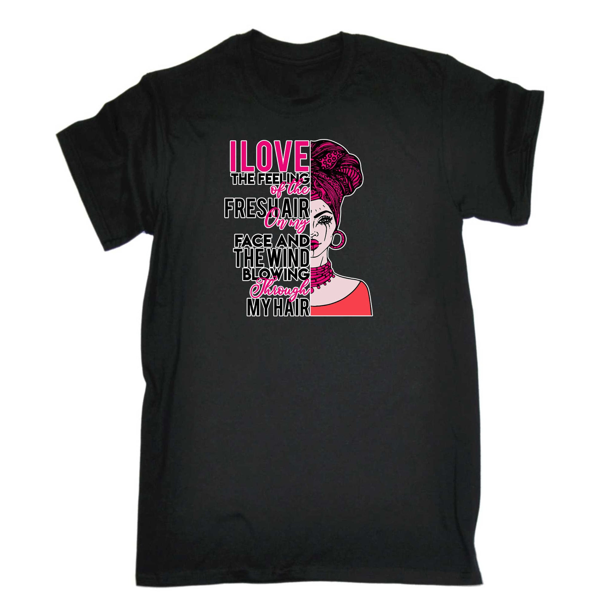 I Love The Feeling Of The Freshair Afro - Mens 123t Funny T-Shirt Tshirts
