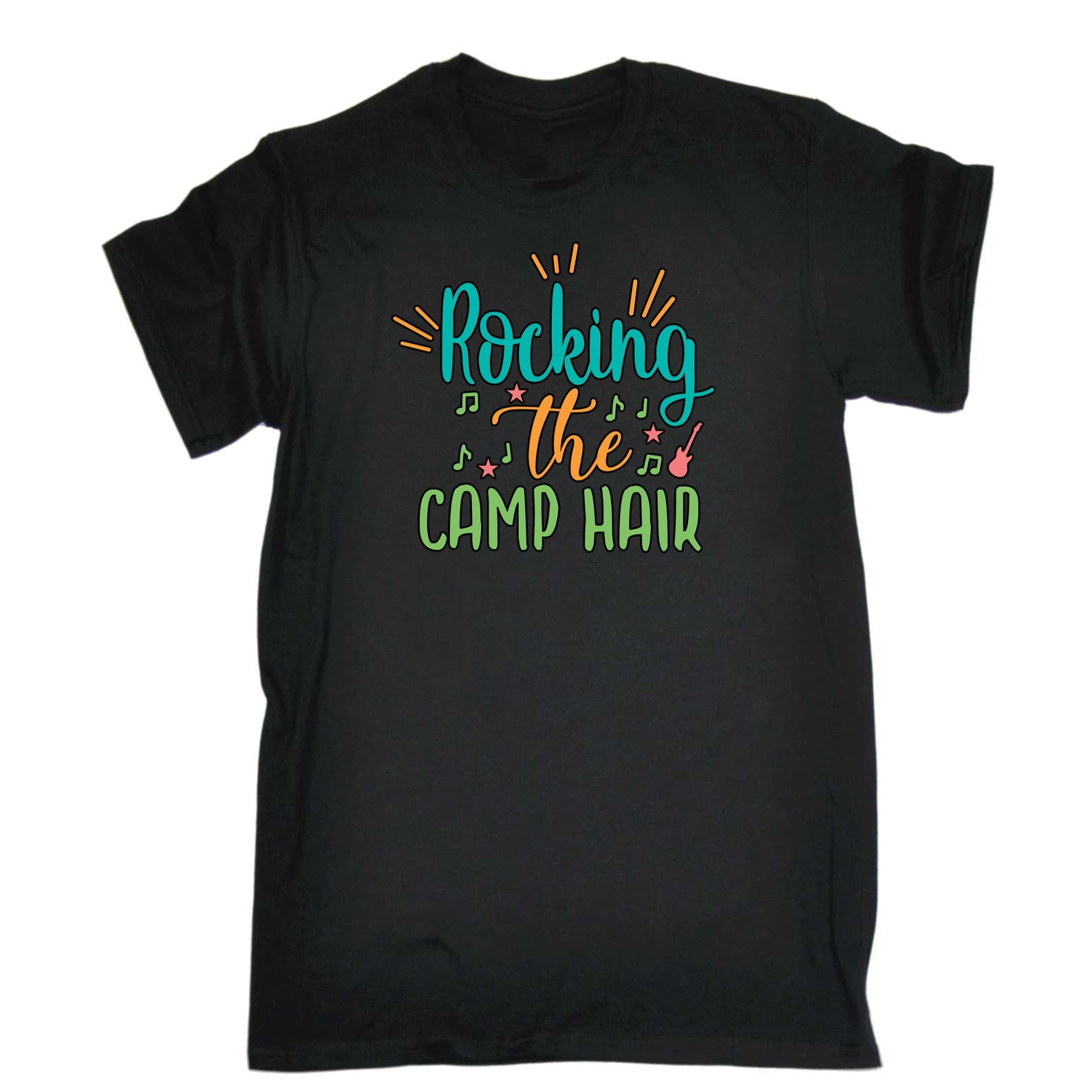 Rocking The Camp Hair Camping - Mens 123t Funny T-Shirt Tshirts