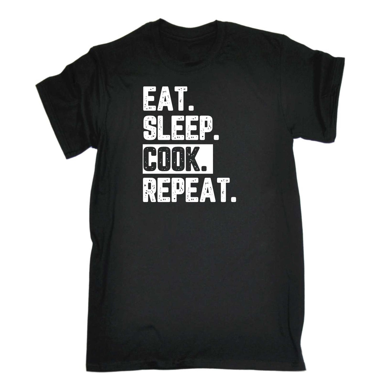 Eat Sleep Cook Repeat - Mens 123t Funny T-Shirt Tshirts