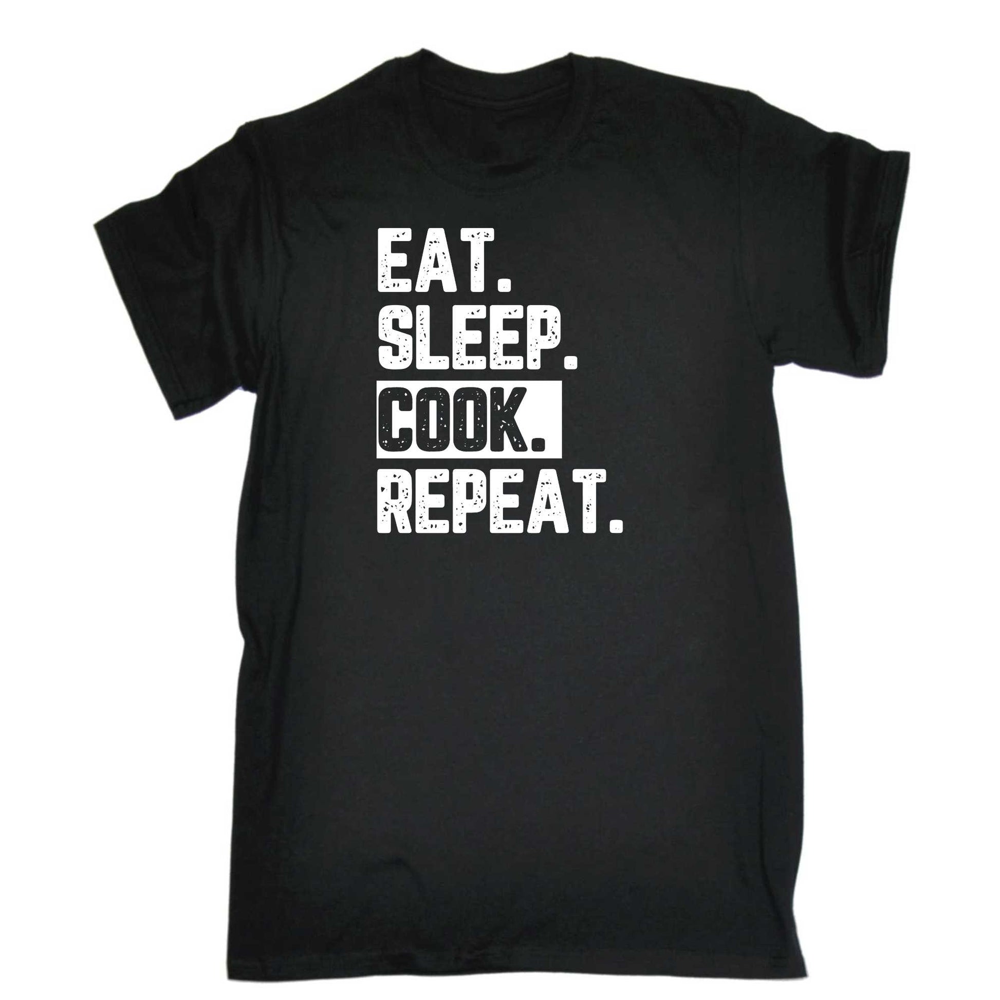 Eat Sleep Cook Repeat - Mens 123t Funny T-Shirt Tshirts