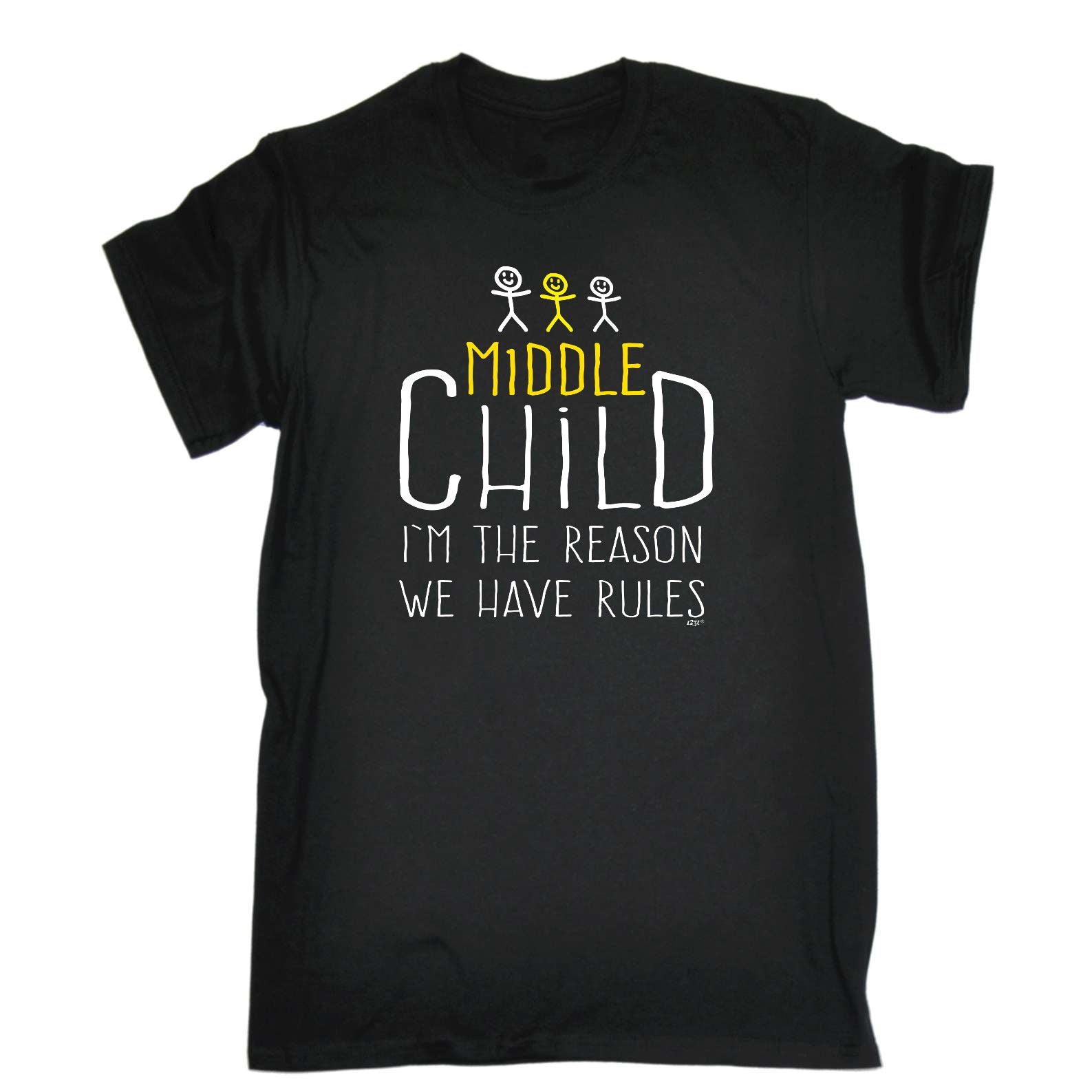 Middle Child 3 The Reason We Have Rules - Mens Funny T-Shirt Tshirts