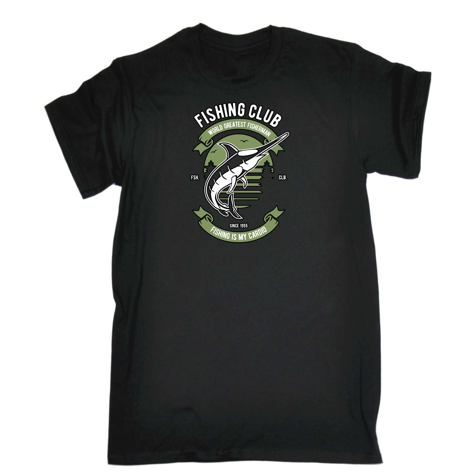 Fishing Club Worlds Greatest Fisherman - Mens 123t Funny T-Shirt Tshirts