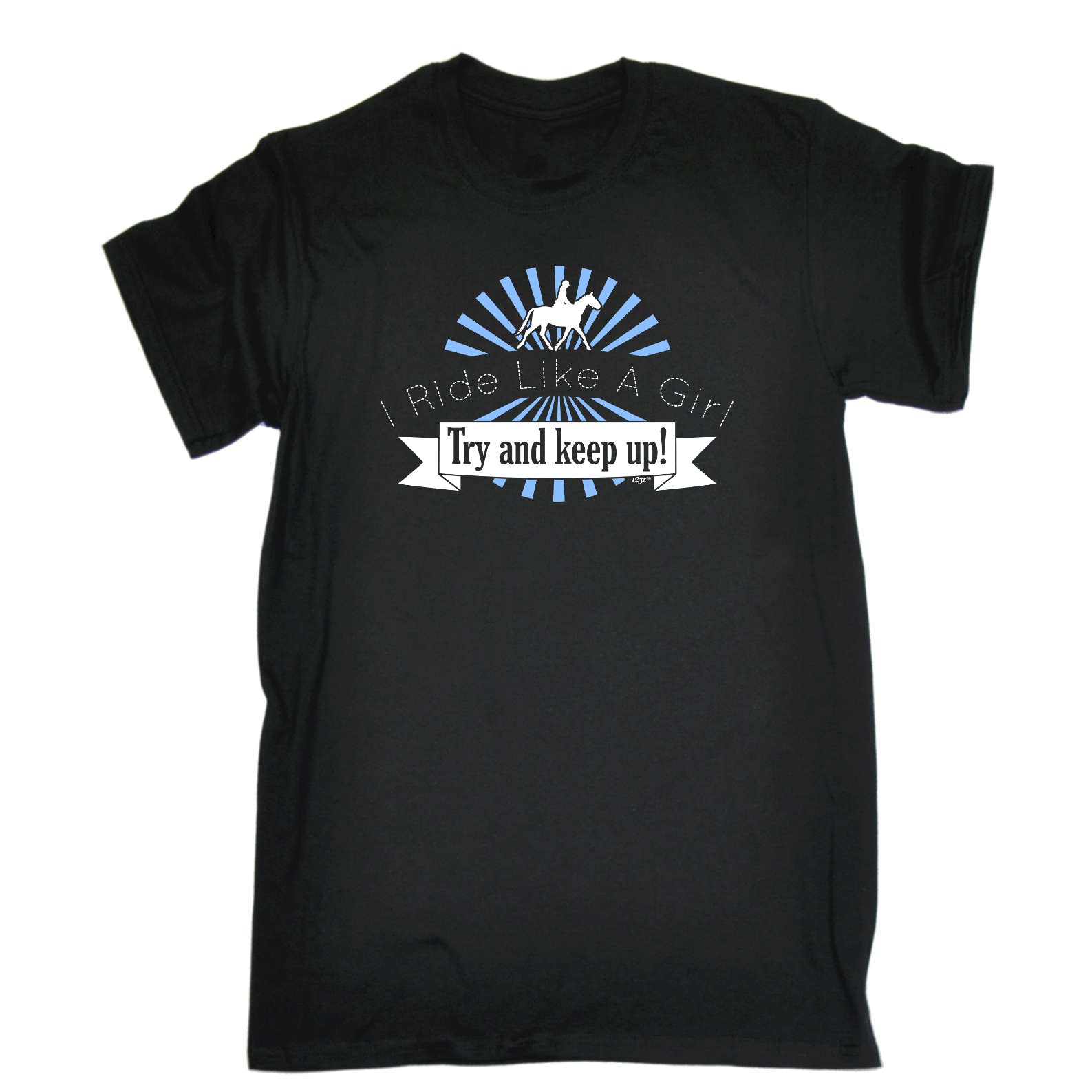 Ride Like A Girl Try To Keep Up Horses - Mens Funny T-Shirt Tshirts