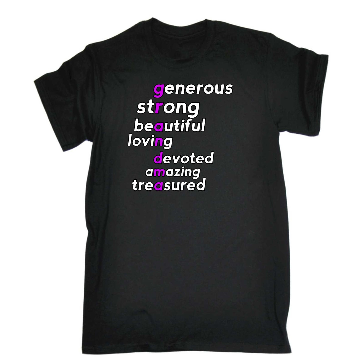 Grandma Letters Grandmother Mothers Day - Mens 123t Funny T-Shirt Tshirts