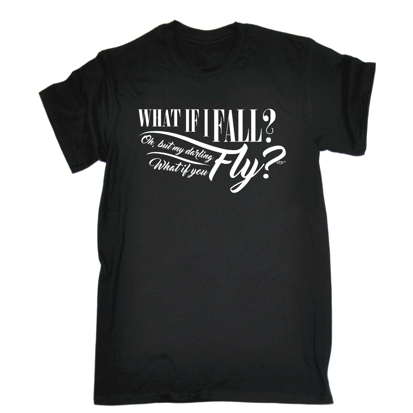 What If Fall Fly - Mens Funny T-Shirt Tshirts