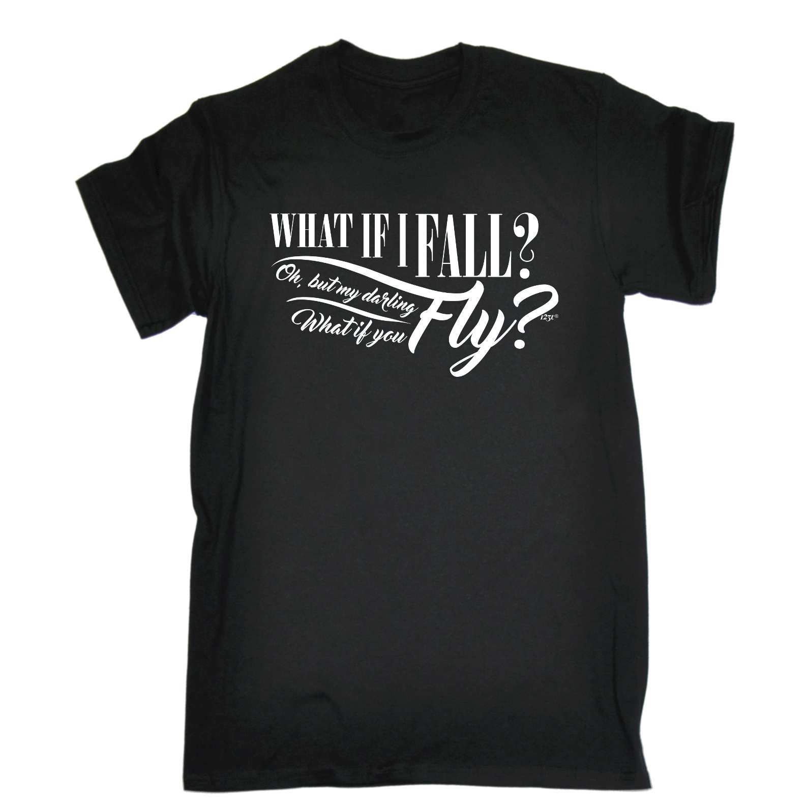 What If Fall Fly - Mens Funny T-Shirt Tshirts