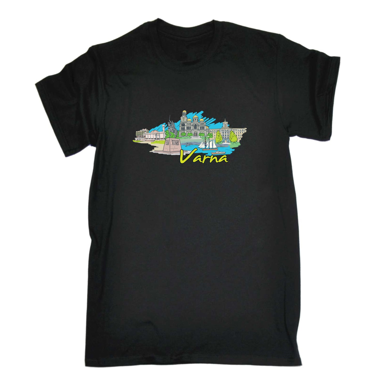 Varna Bulgaria Country Flag Destination - Mens 123t Funny T-Shirt Tshirts